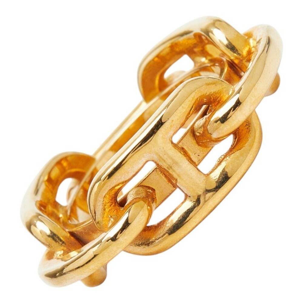 Hermes Legato Chaine d'Ancre Scarf Ring, Gold Plated, Women's
